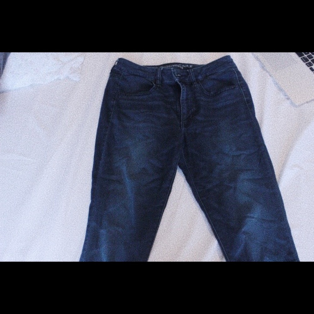 Skinny Blue Jeans (Dark Wash)